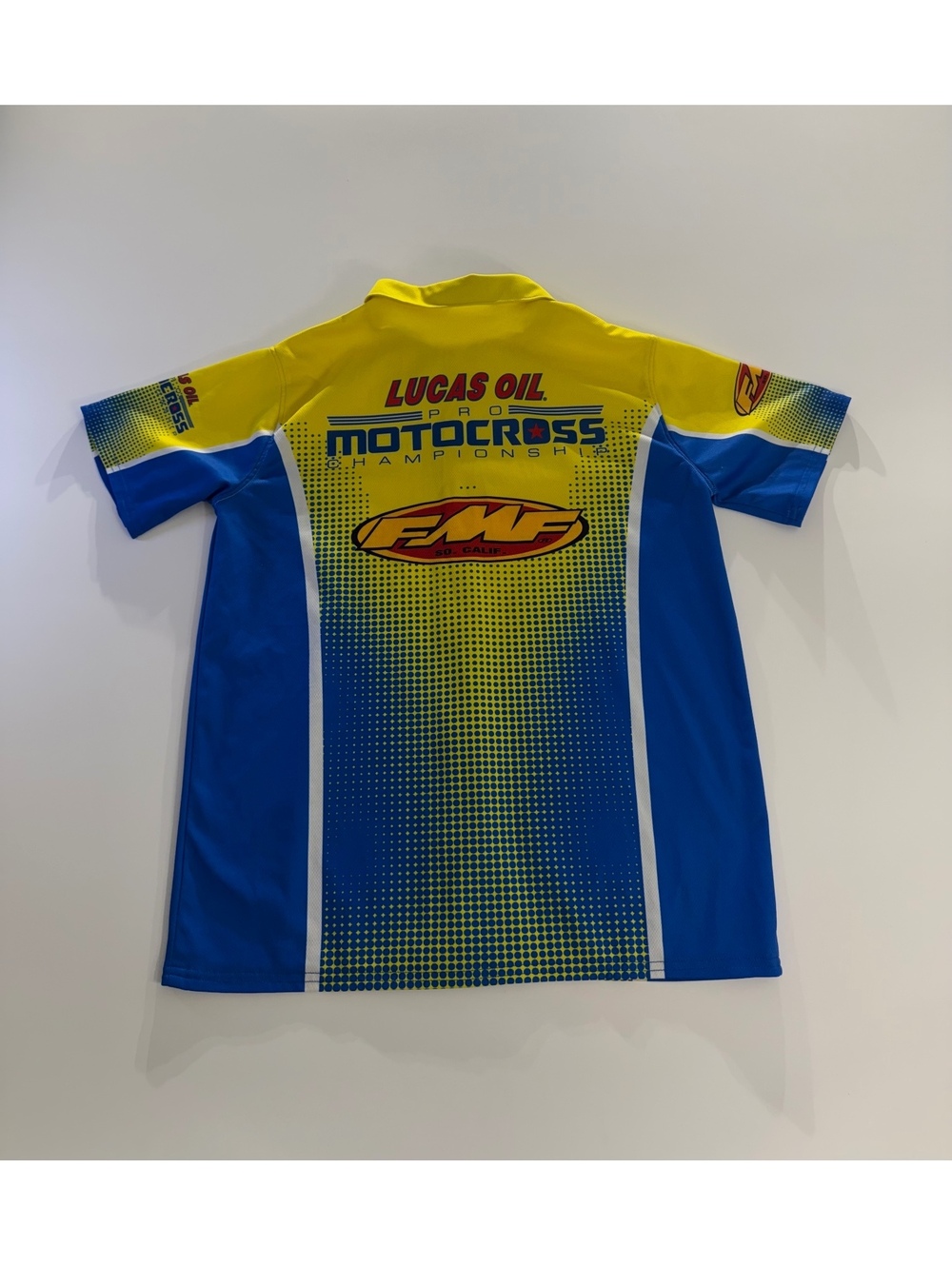 FMF Lucas Oil Pro Motocross Button Up Shirt Medium USA